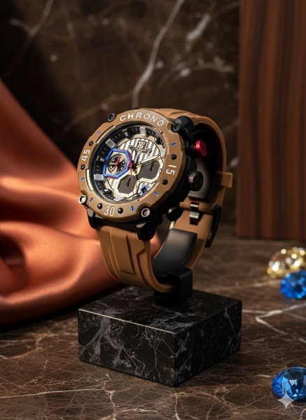 Imagen de RELOJ CHRONO PARA HOMBRE COLOR CAFE